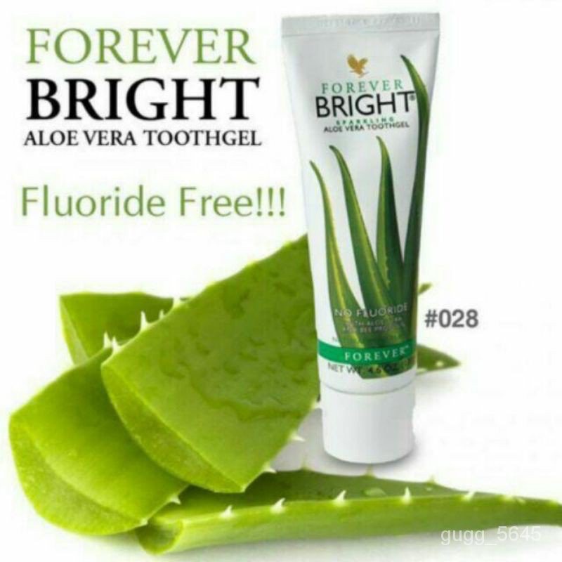 SG SELLER ️Forever Bright Sparkling Aloe Vera Toothgel No Fluoride 130g ...