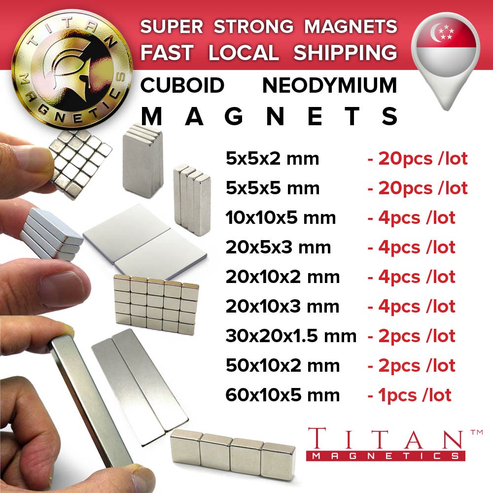Neodymium Magnets Cuboid Rectangle Block Square Magnets N35, N38, N42 Rare Earth Magnets