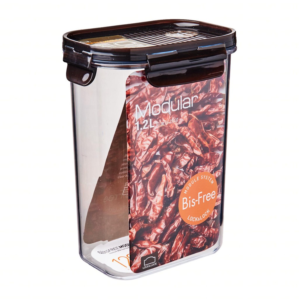 LocknLock Official Tall Bisfree Modular Food Container Rect 1.2L (LBF ...