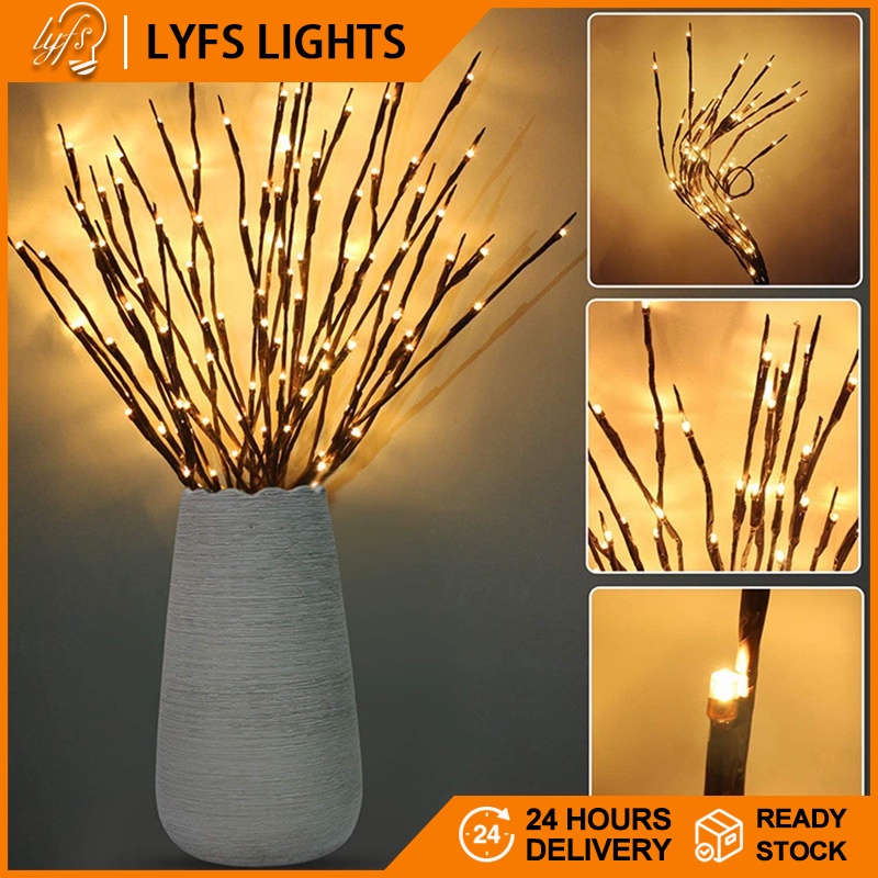 Ramadan Fairy Lights Raya Indoor Vase Decoration Tree Lamp New White/Multicolor/Warm Waterproof Sleep Lighting