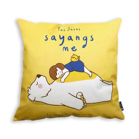 Yes Jesus sayangs me {Cushion Cover} Yes Jesus sayangs me {Cushion Cover}