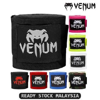 Venum Unisex Kontact Elastic Cotton Boxing Exercise Wrap - 180 inch - Black  and White 