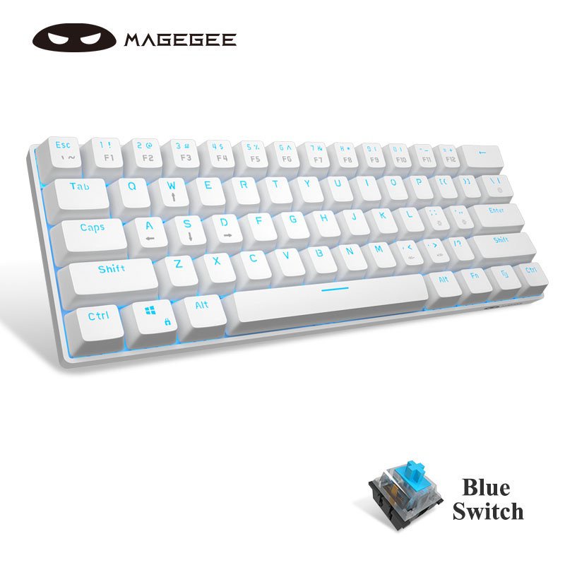 keyboard MageGee MK-Mini 60% Mechanical Keyboard Wired, LED Backlit ...