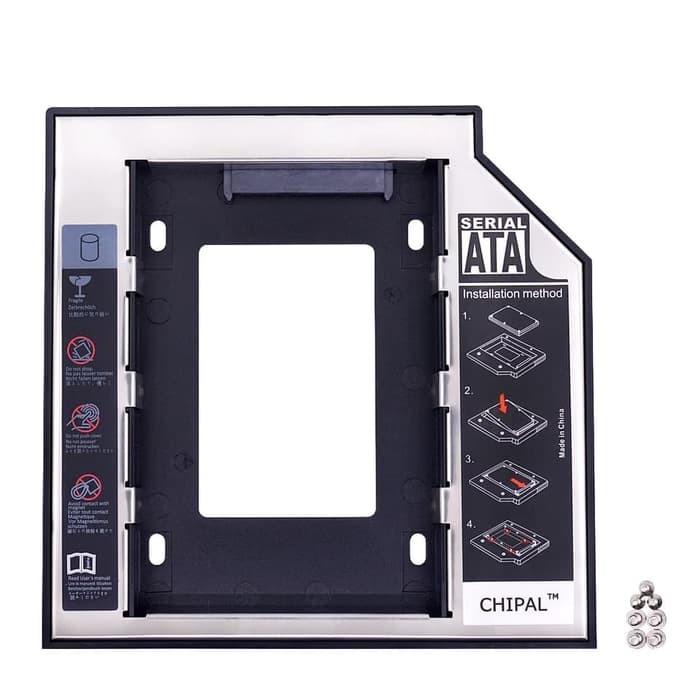 HDD Caddy 9.5 mm / 12.7mm | DVD to HDD | SATA to SATA | DVD to HDD - Gambar 2