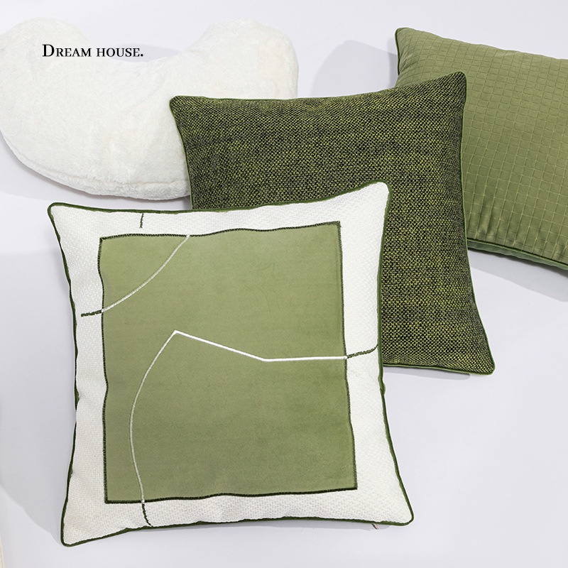 Green pattern pillow hotsell