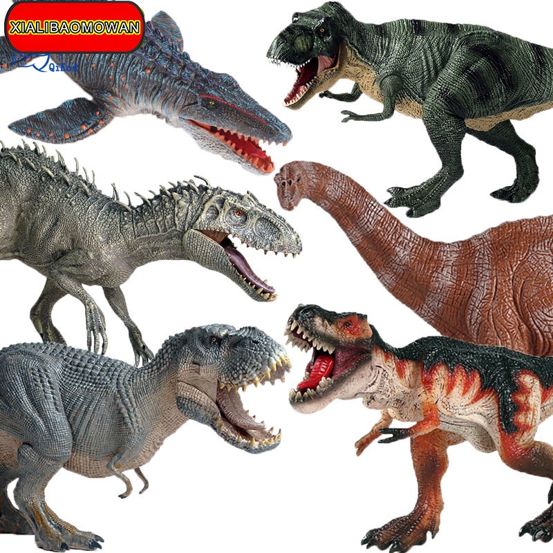 Jurassic Dinosaurs World Animal Model Indominus Rex Pterosaur Mosasaur Stegosaurus Action Figures PVC Collection Kids Toys Gifts