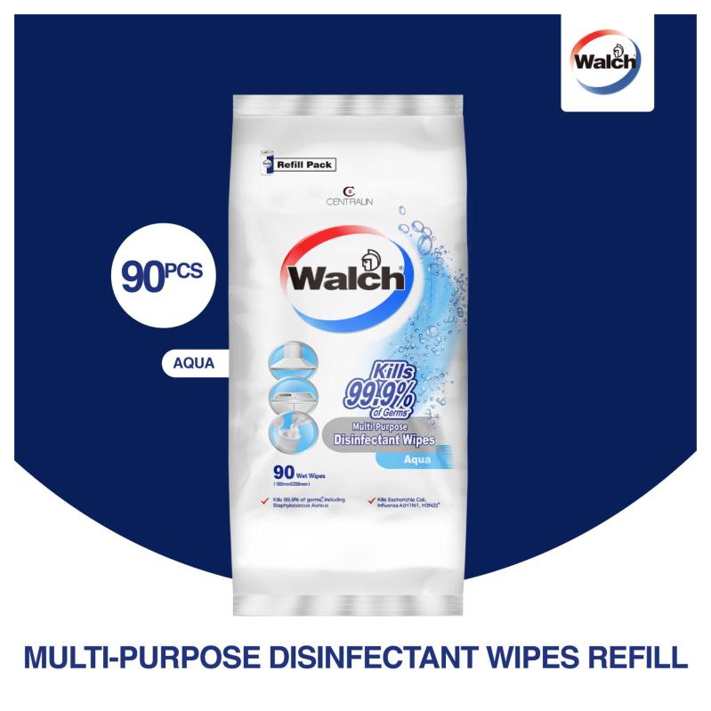 Walch Multi-Purpose Disinfectant Wet Wipes Refill Pack 90pcs – Aqua ...