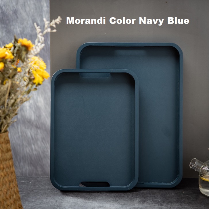 Singapore Nordic Simple Style Morandi Navy Blue Rectangle Wooden