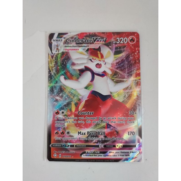 Pokemon vmax mimikyu kingler greedent aggron boltund cinderace chandelure  coalossal ageislash cards | Shopee Singapore