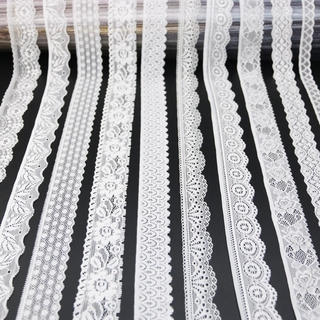 Flat Vintage Look Black Guipure Lace Trim - 55mm Wide