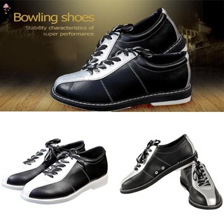 Women Bowling Shoes Lace Up Skidproof Sole Sneakers Lightweight