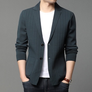 Men stylish solid on sale button cardigan jacket