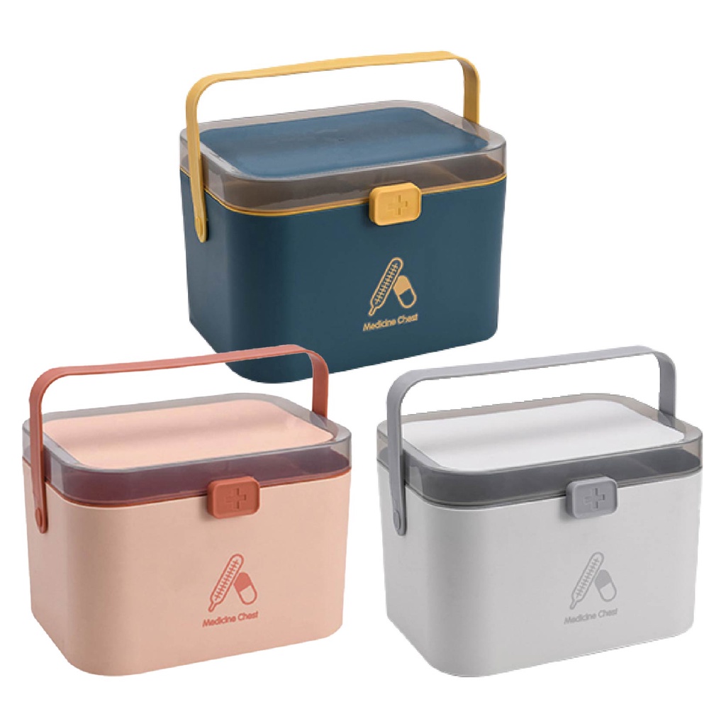 Nordic Style Layered Medicine Box [Finger Selection Goods] Double Layer ...