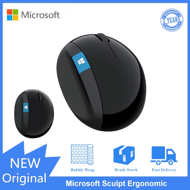 Brand New Microsoft Wireless Mouse Sculpt Ergonomic Blue Shadow