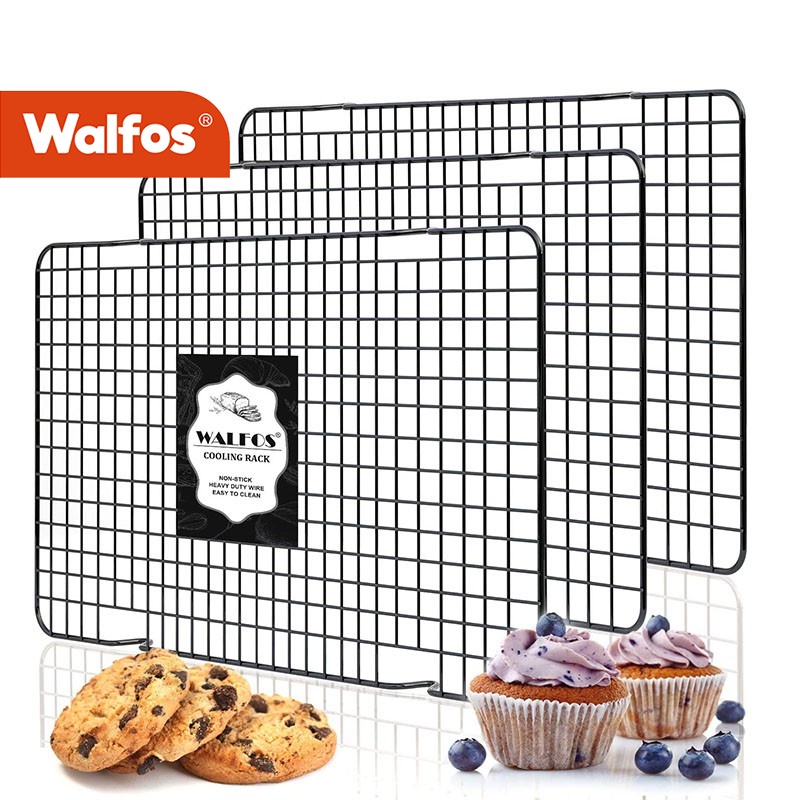 WALFOS Food Grade Stainless Steel Non stick Cooling Rack Grid Baking Racks Shopee Singapore