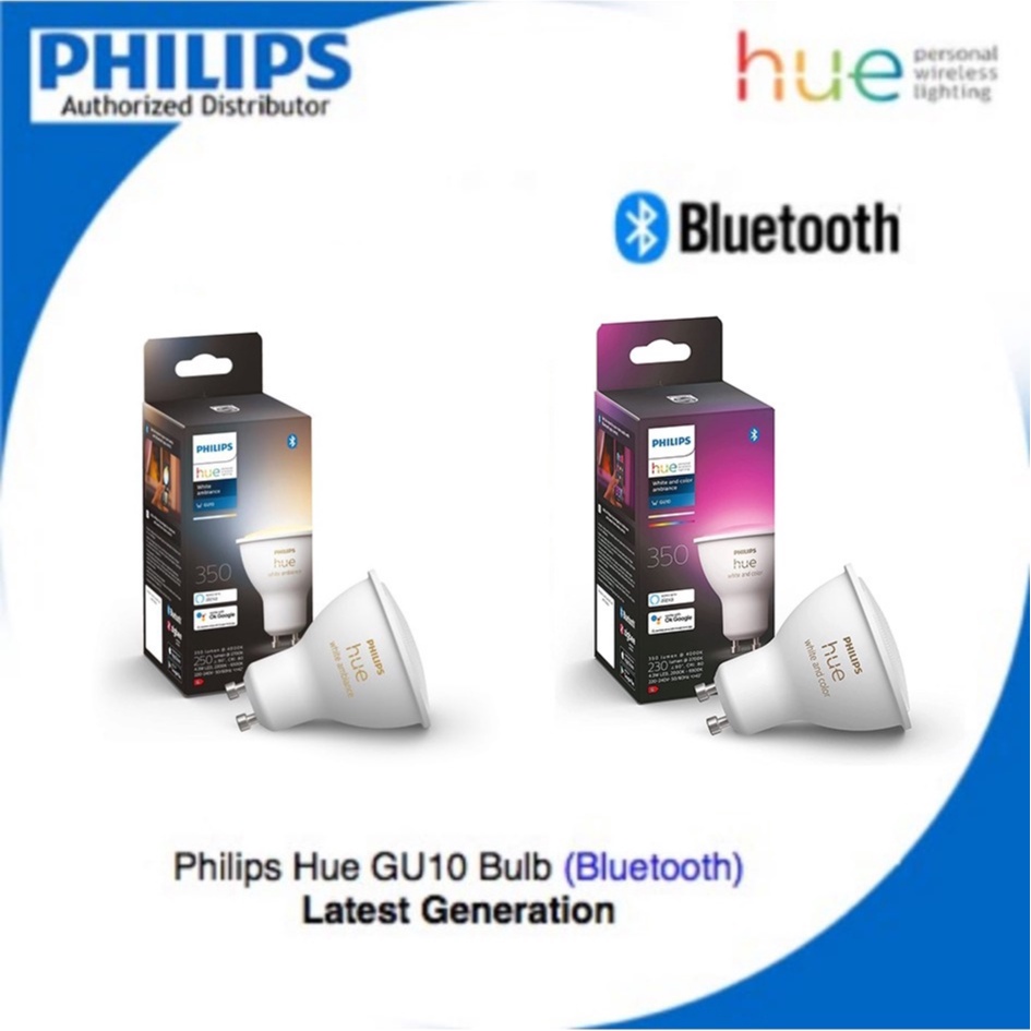 Buy Philips Hue GU10 White Smart Bulb With Bluetooth - 8 Pack, Smart light  bulbs