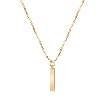 Rectangular pendant deals necklace gold