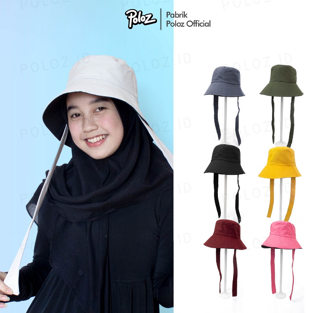 Bucket Hat WIDE Velvet Accent Strap BUCKET Hat MUSLIMAH Girls Women ...