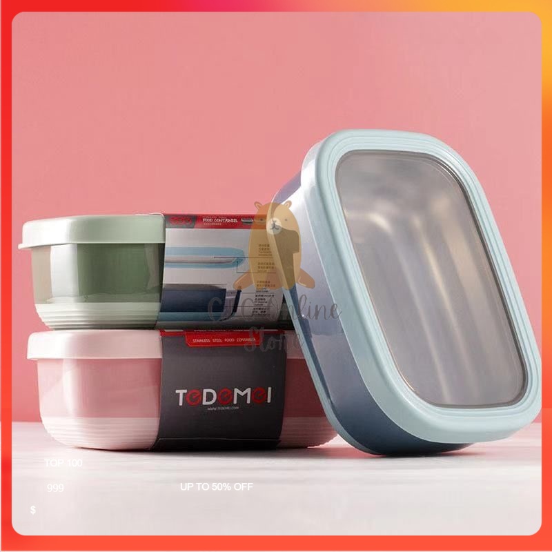304 Stainless Steel Portable Thermos Lunch Box Bento Leak-Proof Fresh ...