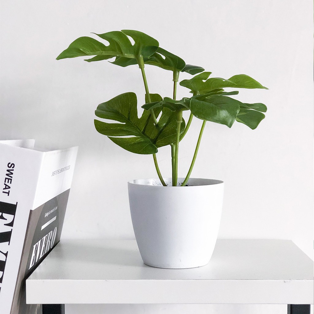 Nordic Artificial Plant Ornaments Fake Green Plants Bonsai Office Interior Decorations Home Living Room Turtle Leaf Small Potted Plants