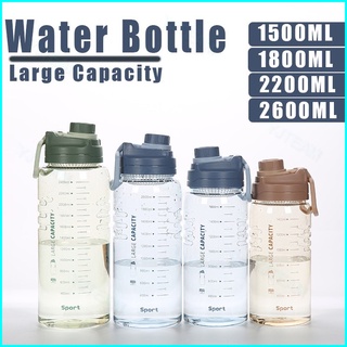 2.7L/1.7L Water Bottle Hiking Fitness Camping Outdoor Large