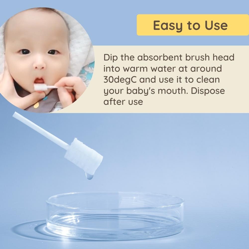 V-Coool Disposable Baby Oral Cleaner 30pcs Tongue Cleaner Infant ...