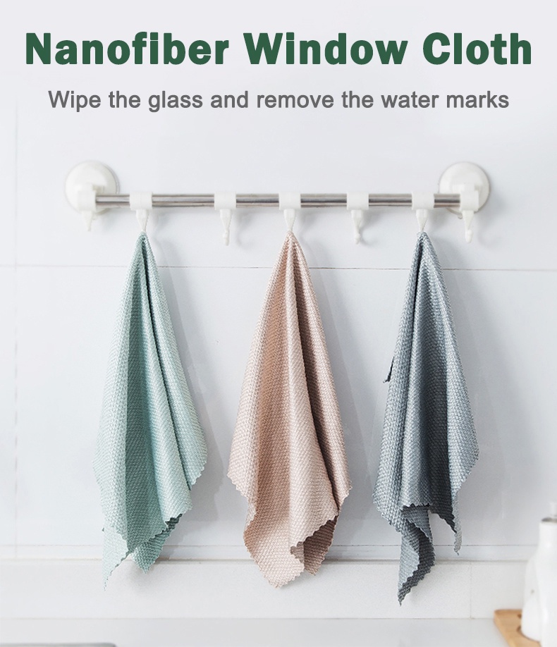 10 Pcs/Set Kitchen Towel Cleaning Cloth For Window Glass Car Floor Rags ...