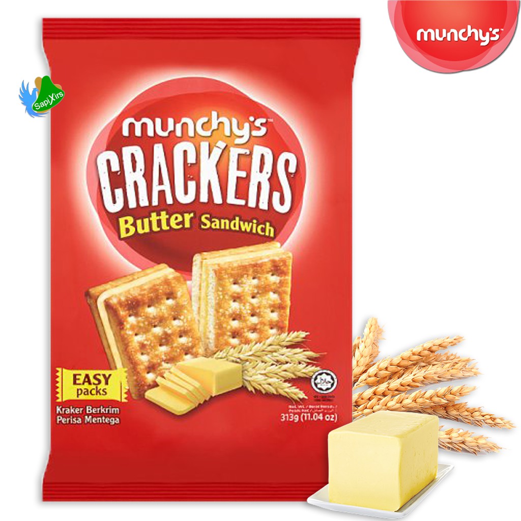 Munchy's Butter Sandwich Crackers (313g) | Munchy's Butter Creamed ...