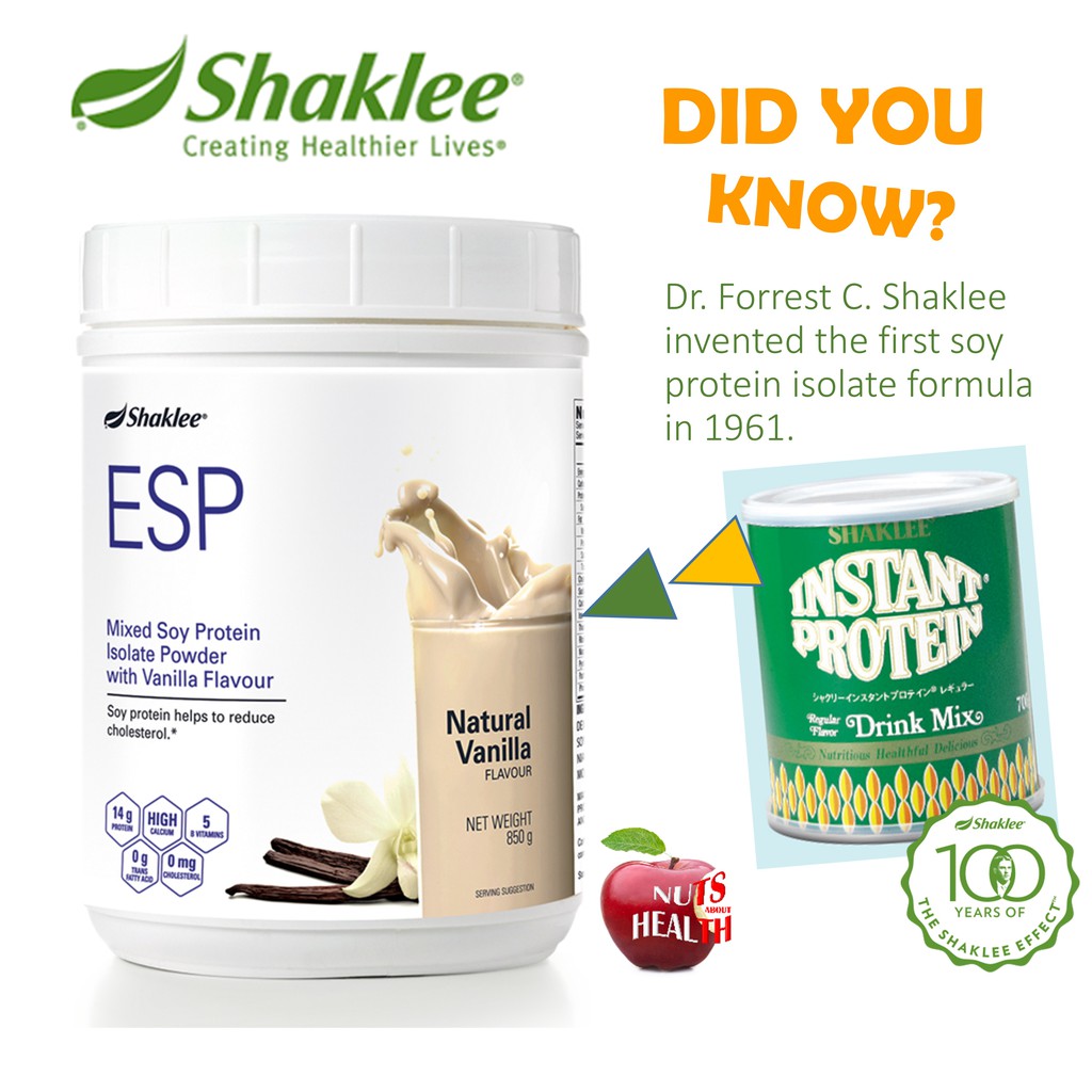 SHAKLEE ESP Soy Protein Isolate Powder Exp FEB 2025 Shopee Singapore