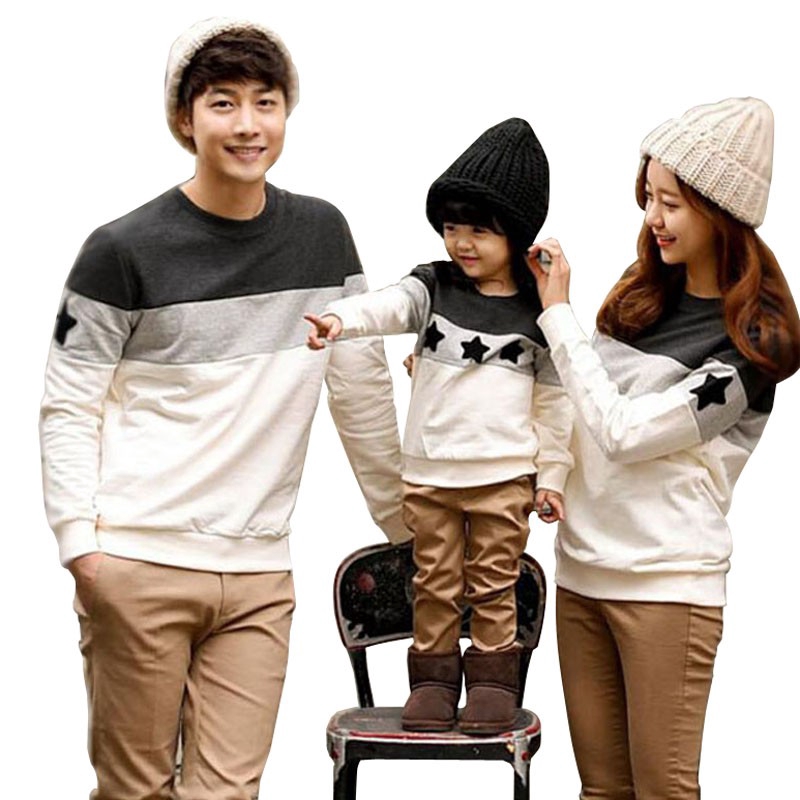 Fashion Mother Father child Cotton shirt men women kids Clothes Family  Clothing