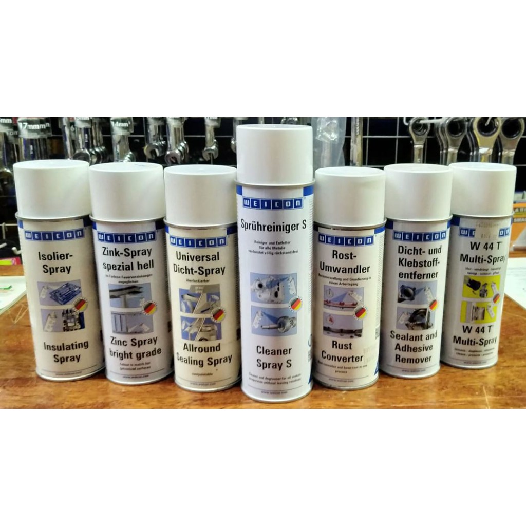 Weicon SprayInsulating/Zinc Bright Grade/Allround Seal/Cleaner/Rust