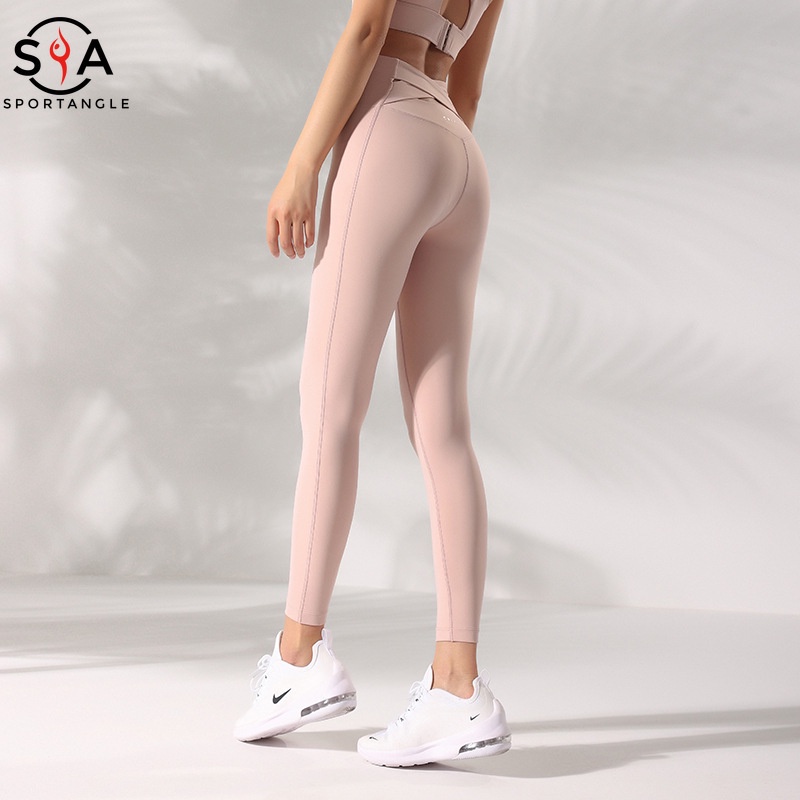 【Sportsangel】yoga pants women's running fitness crossed sports pants