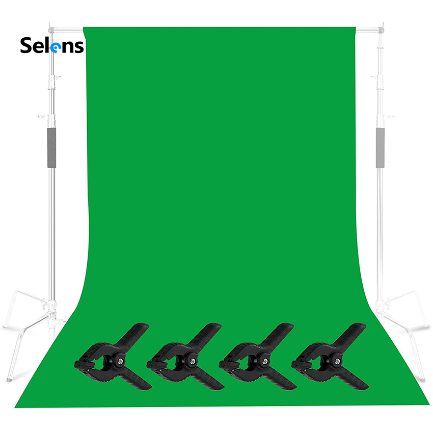 Selens Green Screen Backdrop 6.5x10ft/2x3m Green Cloth Background with ...