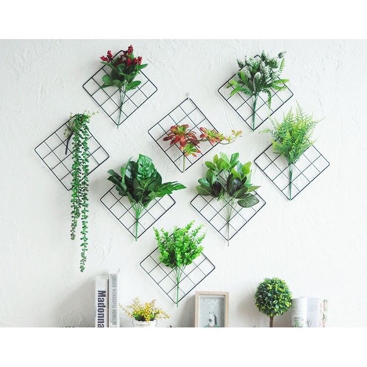 Metal Wire Grid Plant Display Grid Mesh Wall Decoration Grid Wall Shopee Singapore