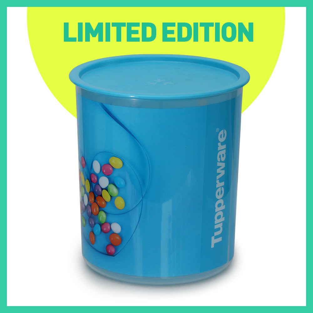 Tupperware One Touch Large Limited Edition Blue (4.3L) | Shopee Singapore
