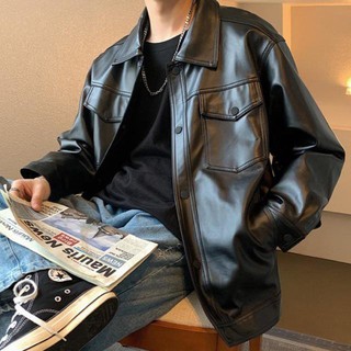 Real leather jacket mens on sale sale