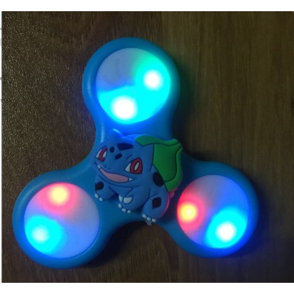 LED Cartoon Pokemon Bulbasaur Fidget Spinner with colourful Light ...