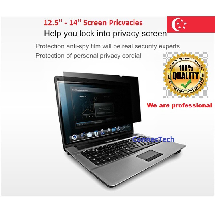 Laptop monitor privacy screen protector filter film for 12.5 inch and ...