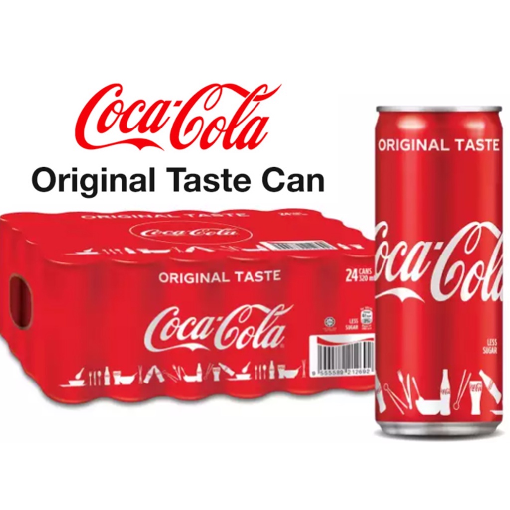 Coca Cola Coke Original Taste Two Carton Deal 48 Cans X 320ml Shopee Singapore 