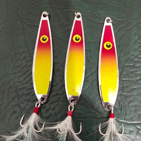 Ranger Yellow 30g S-shaped spoon lure with scale motif | Shopee Singapore