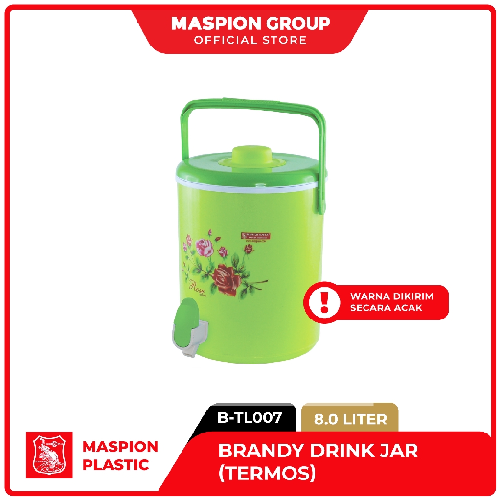 Maspion Termos Es dan Nasi Plastik Brandy Jar 8 Liter - Gambar 3