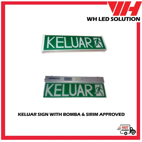 Jumbohan KELUAR LED/ SLIM Sign Bomba Sirim Approve(TR408 & TR218C ...