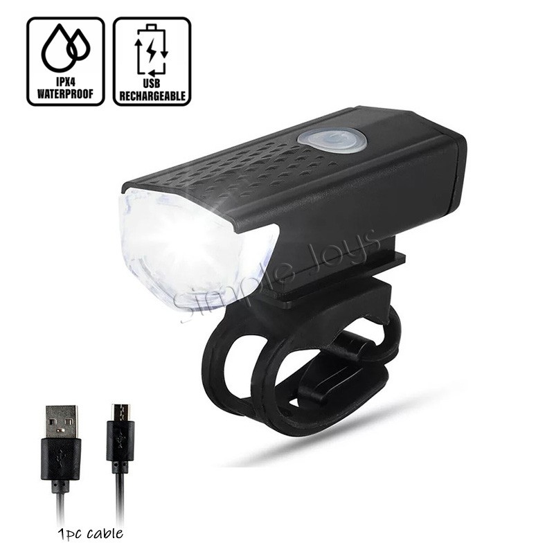 Bicycle Light Front And Rear Bike Accessories Rechargeable By USB Shopee Singapore