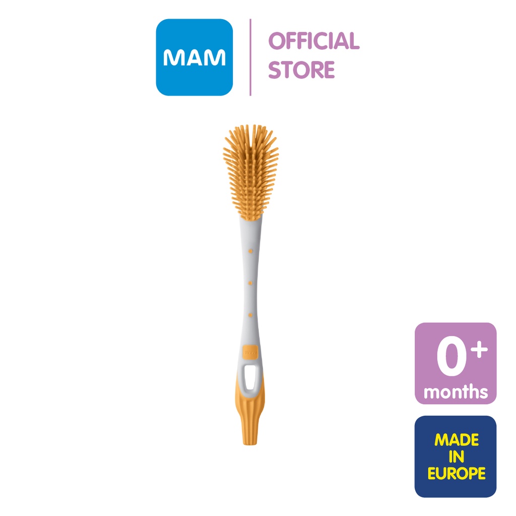 Set Spazzole MAM Soft Brush Per Biberon E Tettarelle, Setole Morbide Antigraffio, Pulizia Profonda E Delicata