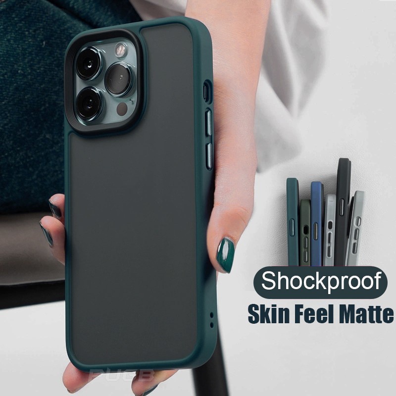 Cheap Shockproof Armor Matte Case For iPhone 15 14 13 12 11 Pro