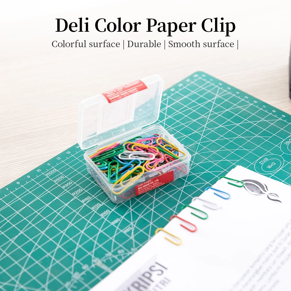 Deli Klip Kertas / Paper Clips / Kebutuhan Kantor - Multi Warna 29 mm E0024 - Gambar 4