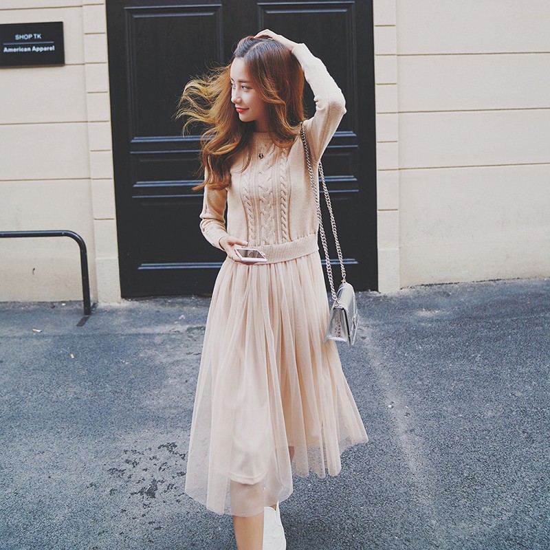 Korean tulle dress hotsell