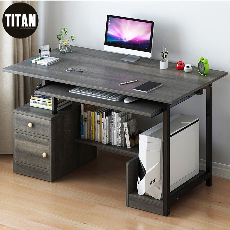 TITAN Minimalist office computer desk gaming table study table | Shopee ...