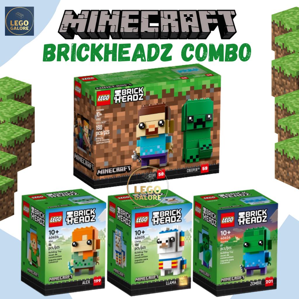 Lego Galore LEGO Minecraft Brickheadz Combo 41612 40624 40625