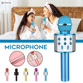 WS 858 Handheld Bluetooth Karaoke Bluetooth Karaoke Microphone With USB,  Speaker, And Recording Function From Goodchoise, $9.07